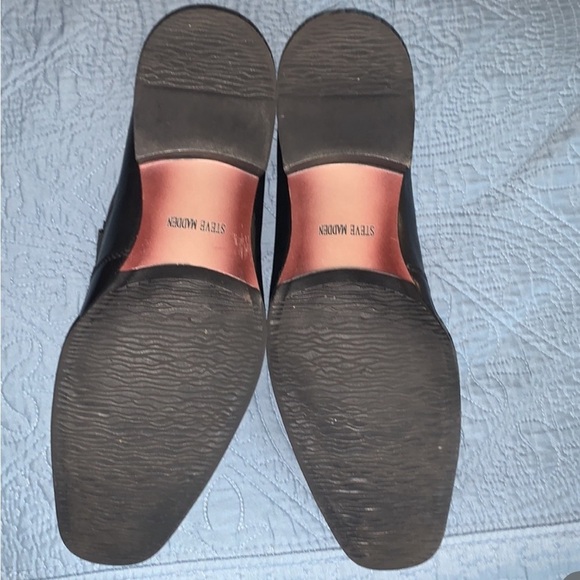 Steve Madden Mens Safety Black Square Toe Slip On Casual Loafers Shoes Size 11.5 - Picture 2 of 9